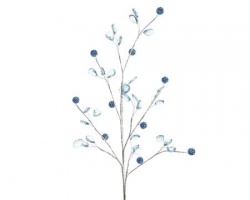 Ветка ягодная, голубая, 26х75 см
