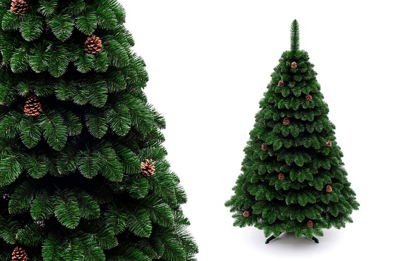 Разница между искусственными новогодними елками из PE (резина) и PVC (пластик)