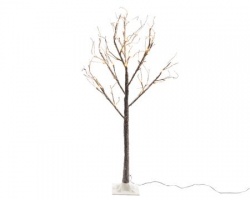Дерево светодиодное, 125cm-48L, коричневый/белый теплый